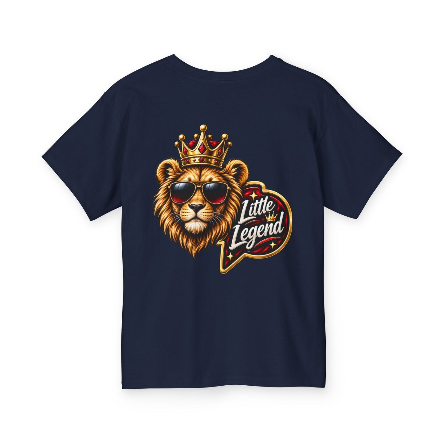 Kids 'Little Legend' Lion Tee – Crowned King Graphic Youth Shirt