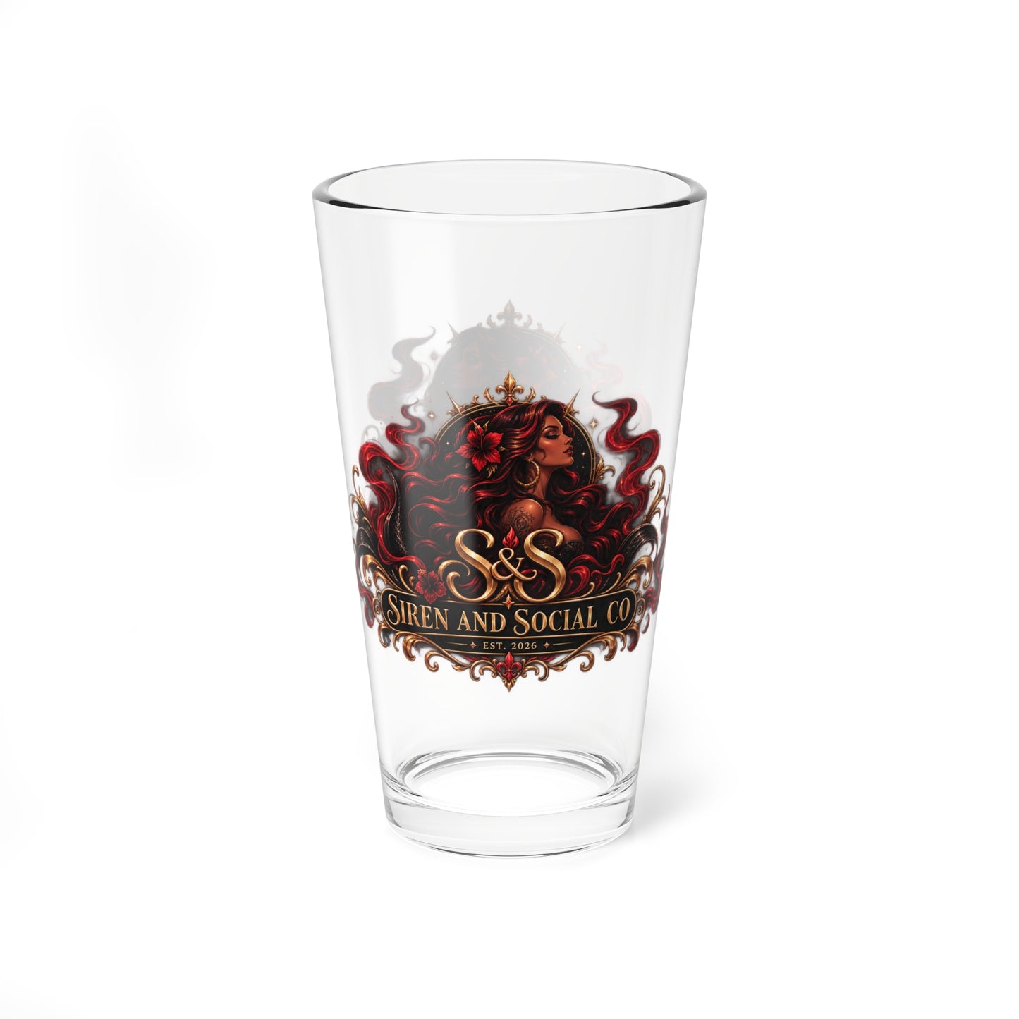 The Siren collection Mixing Glass, 16oz