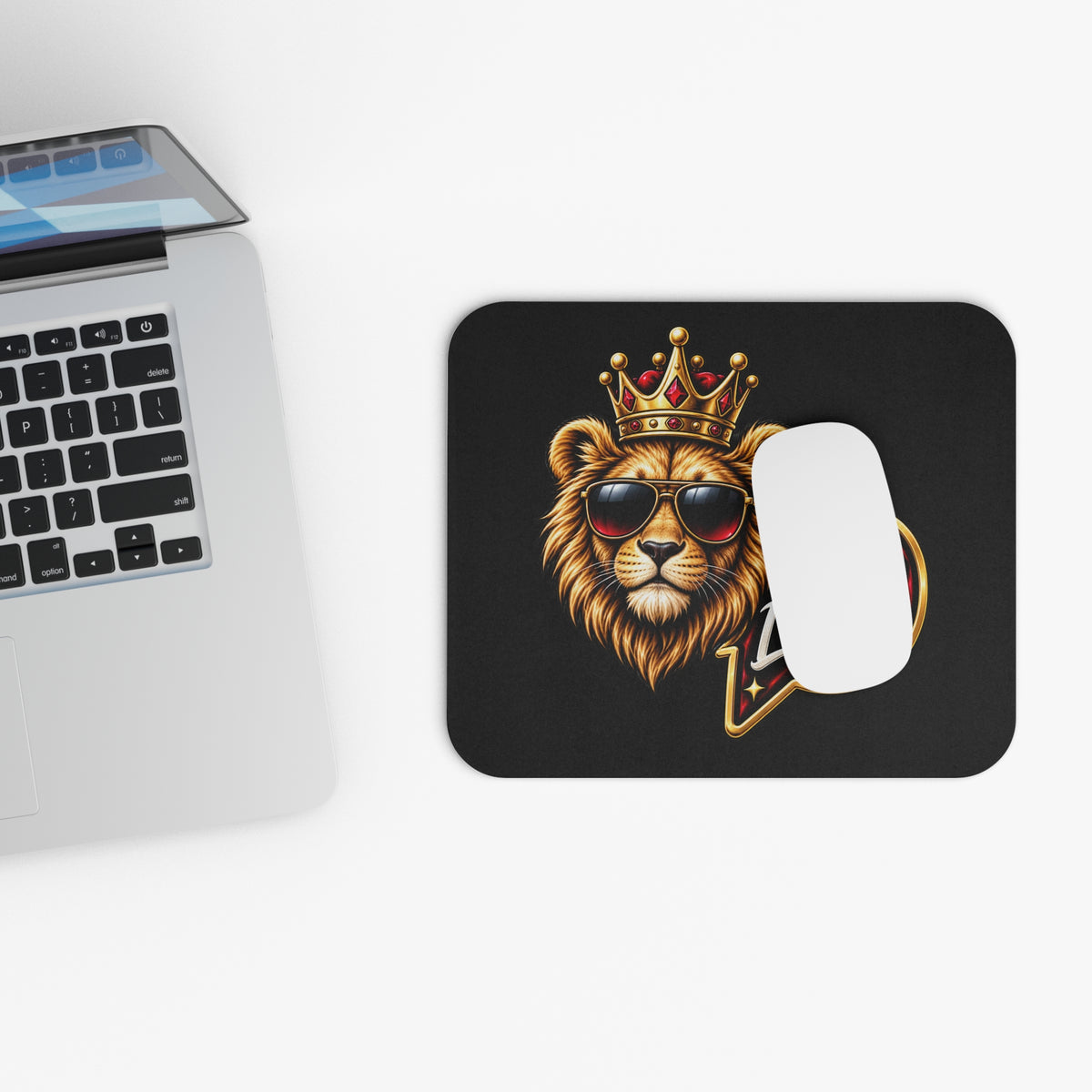 Little King Lion Crown Mouse Pad — Cool Kids Gaming Desk Mat