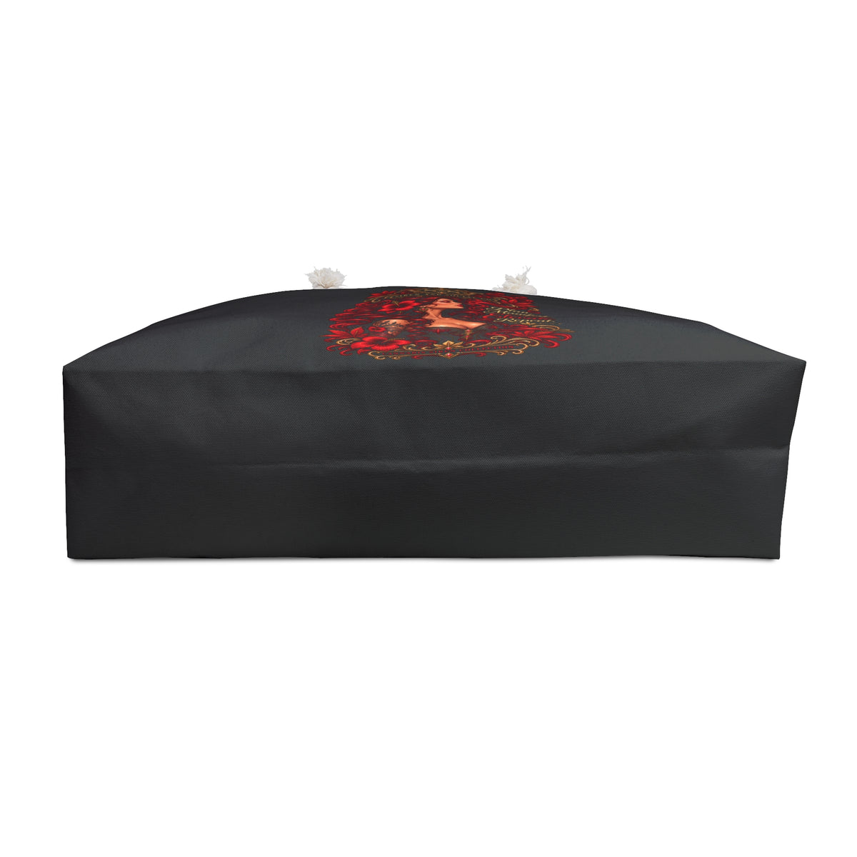 Ember Siren Weekender Bag – Red Floral Goddess Monogram Travel Tote