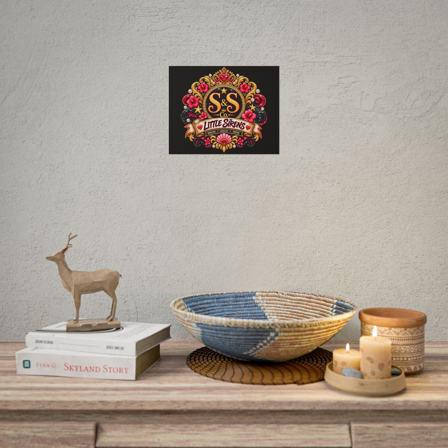Rolled Poster — Little Sirens Decorative Crest Art Print