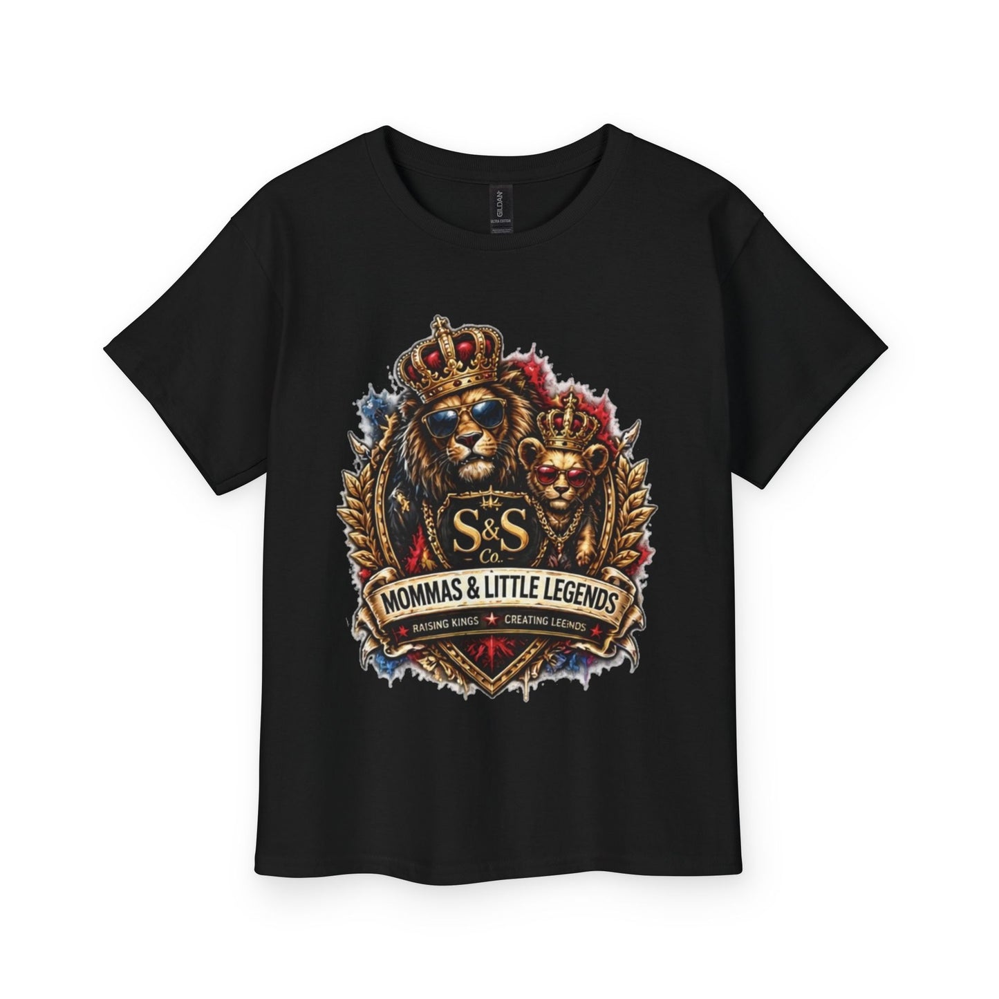 Youth Tee — “Mommas & Little Legends” Lion Crest Kids T‑Shirt