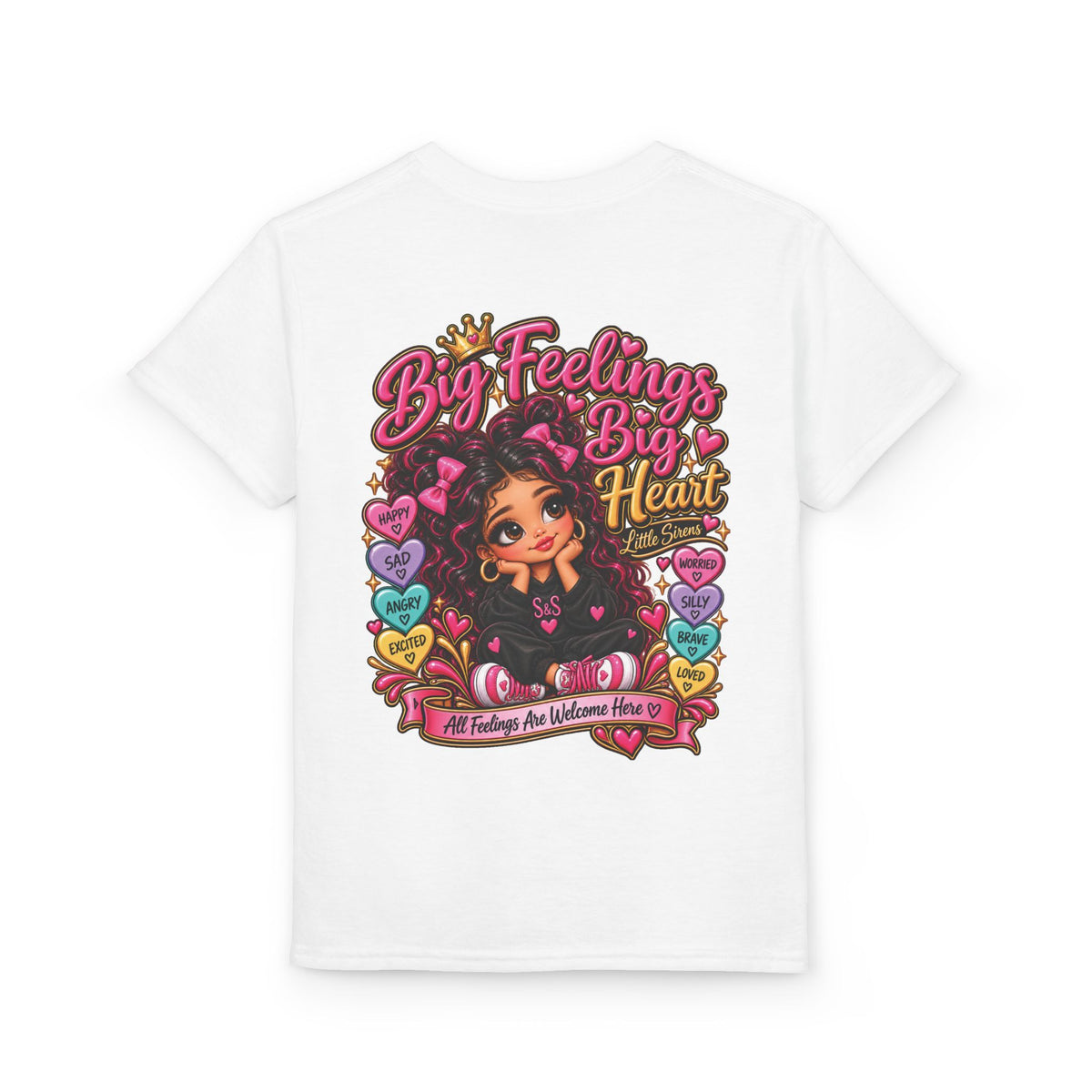 "Big Feelings Big Heart" Little Siren Graphic Tee