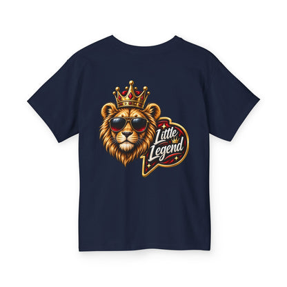 Kids 'Little Legend' Lion Tee – Crowned King Graphic Youth Shirt