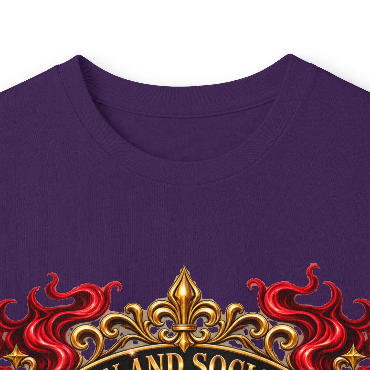 Heraldic Crest Long Sleeve Tee — 'Skin and Skull Co.' Gothic Emblem