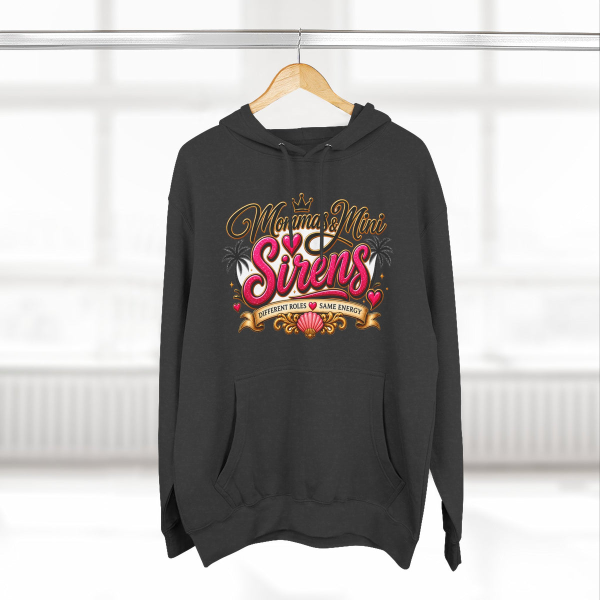 Mom and Mini Sirens Hoodie — Matching Mother-Daughter Graphic Pullover
