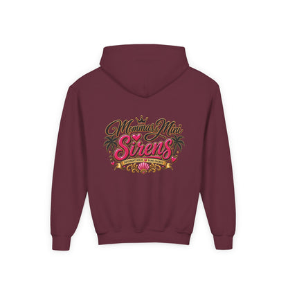 Youth Hoodie — "Mini Siren Energy" Graphic Pullover (Momma’s Mini Sirens)