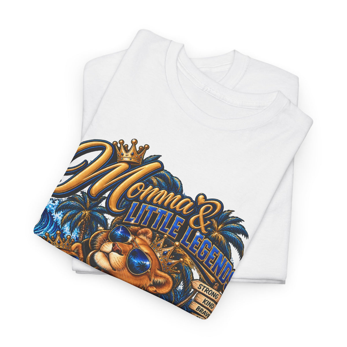 Momma & Little Legends T-Shirt — Cute Bear Family Graphic Tee for Moms