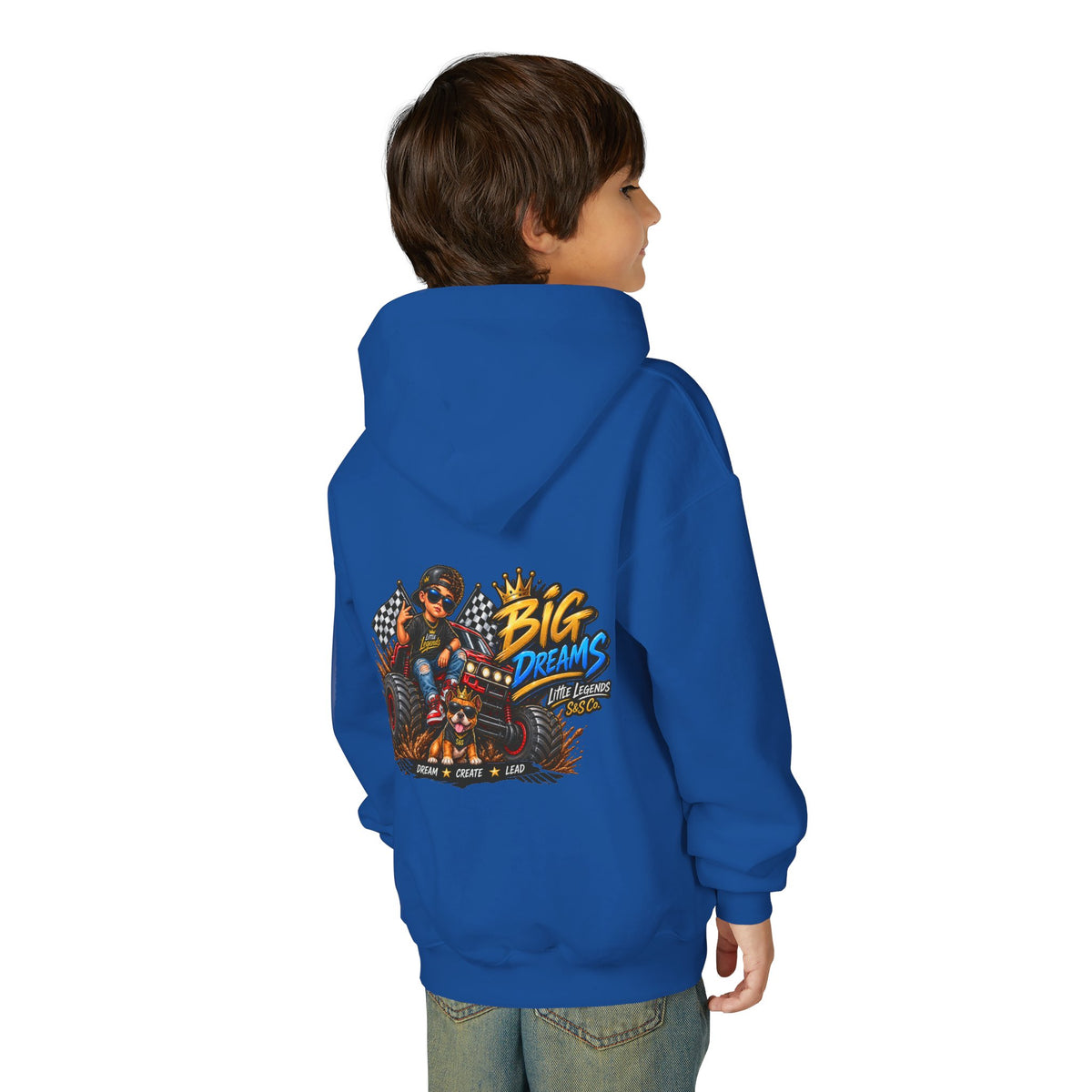 Youth Little Legends Hoodie - "Big Dreams" Monster Truck Pullover