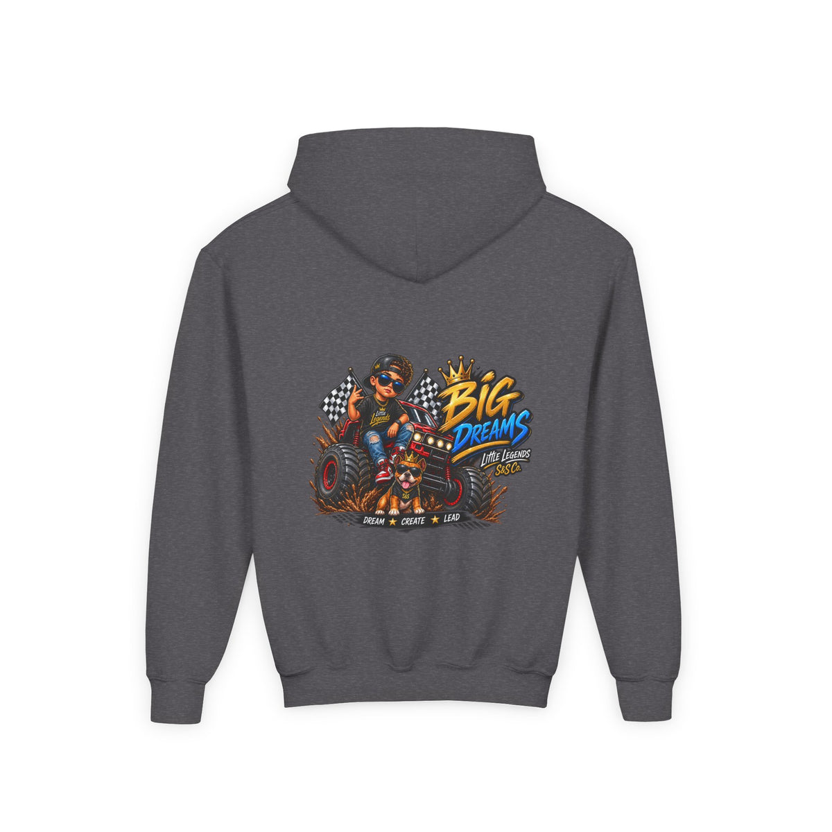 Youth Little Legends Hoodie - "Big Dreams" Monster Truck Pullover