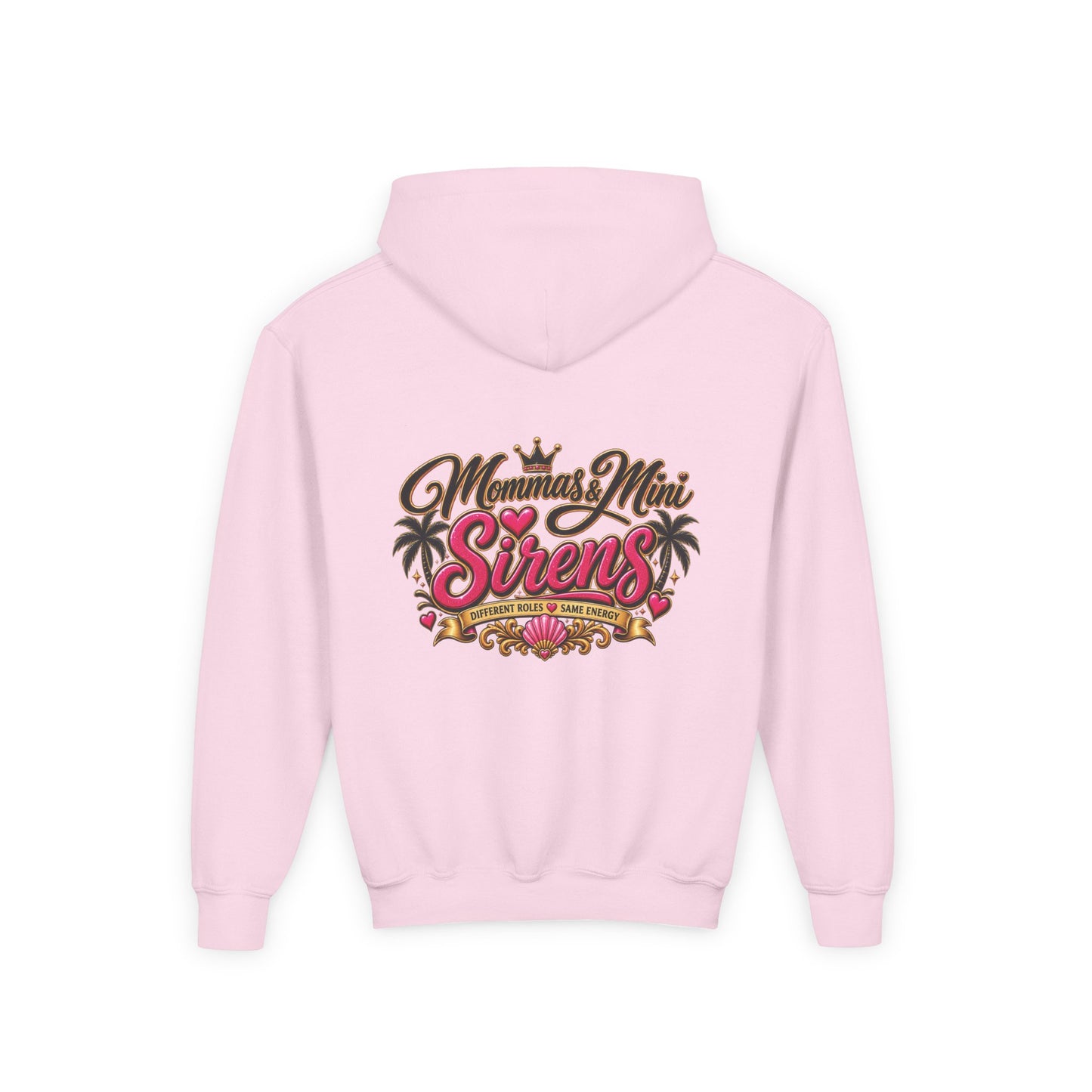 Youth Hoodie — "Mini Siren Energy" Graphic Pullover (Momma’s Mini Sirens)