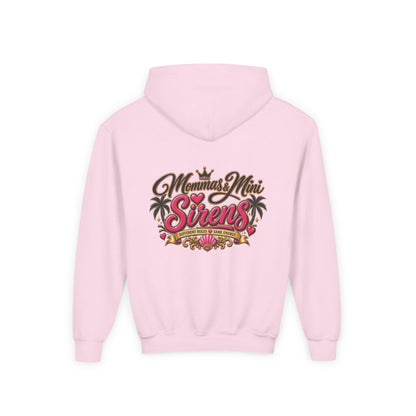Youth Hoodie — "Mini Siren Energy" Graphic Pullover (Momma’s Mini Sirens)