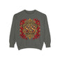 Siren & Social Co. Crewneck Sweatshirt — Vintage Gold & Red Crest