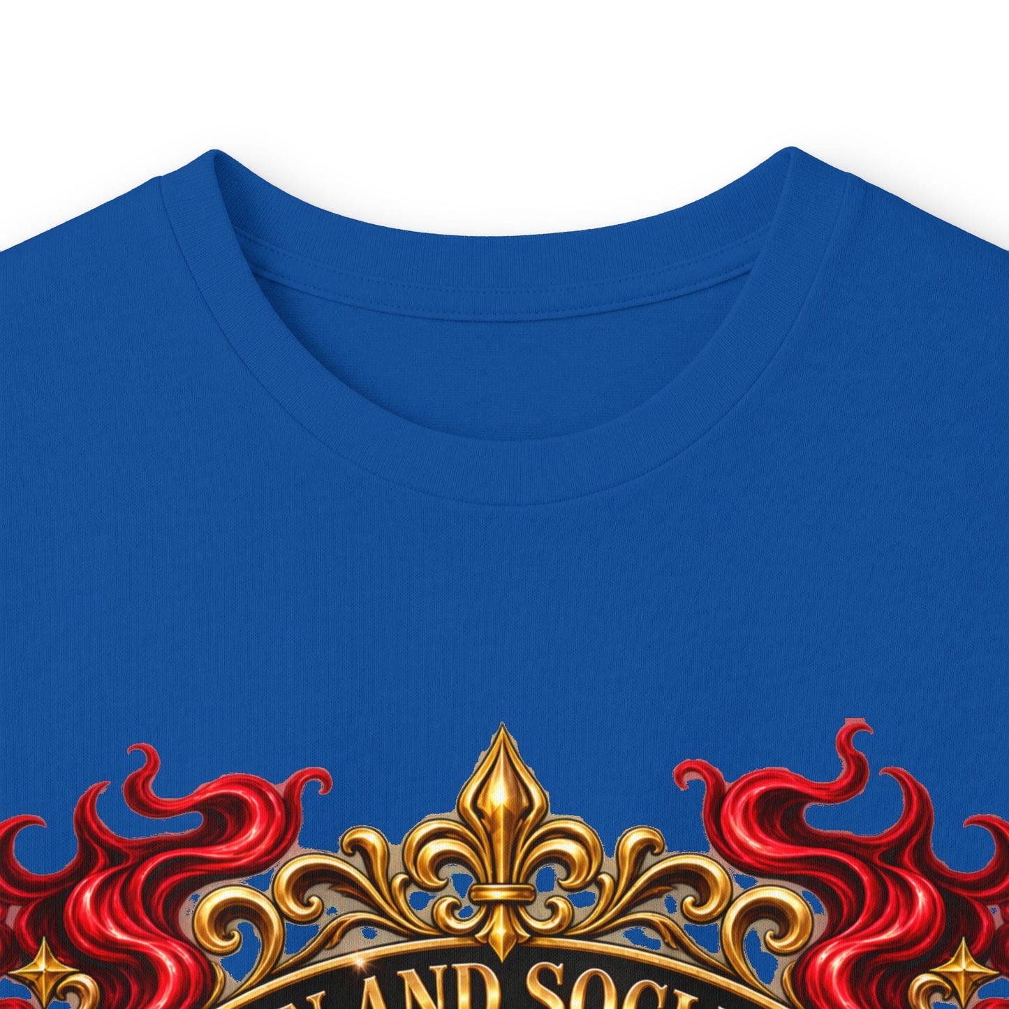 Heraldic Crest Long Sleeve Tee — 'Skin and Skull Co.' Gothic Emblem