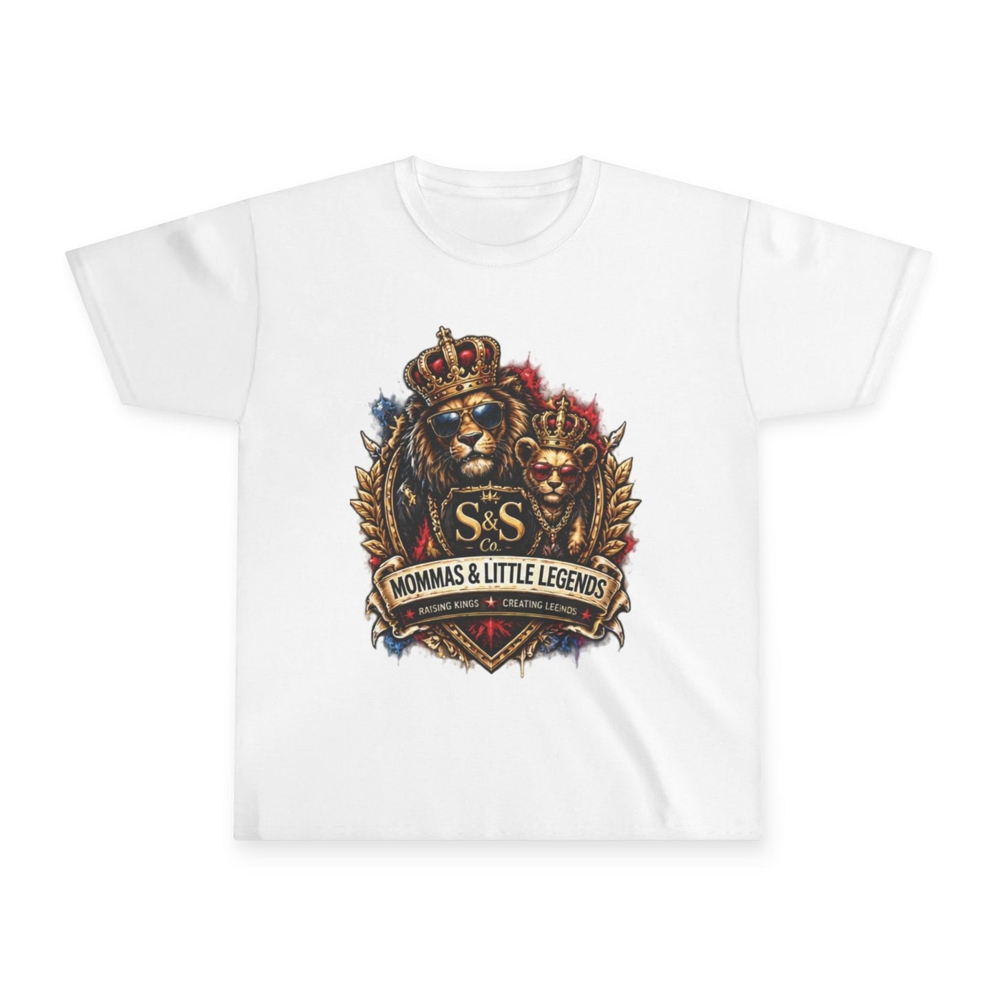 Youth Tee — “Mommas & Little Legends” Lion Crest Kids T‑Shirt