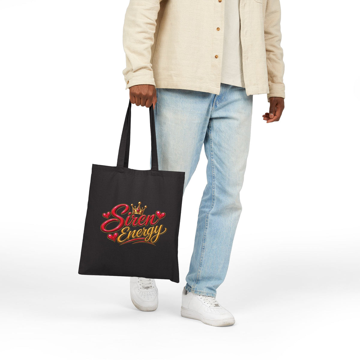 Red Siren, Energy Canvas Tote Bag