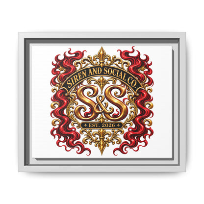 Siren & Social Co. Emblem Matte Canvas (Framed)