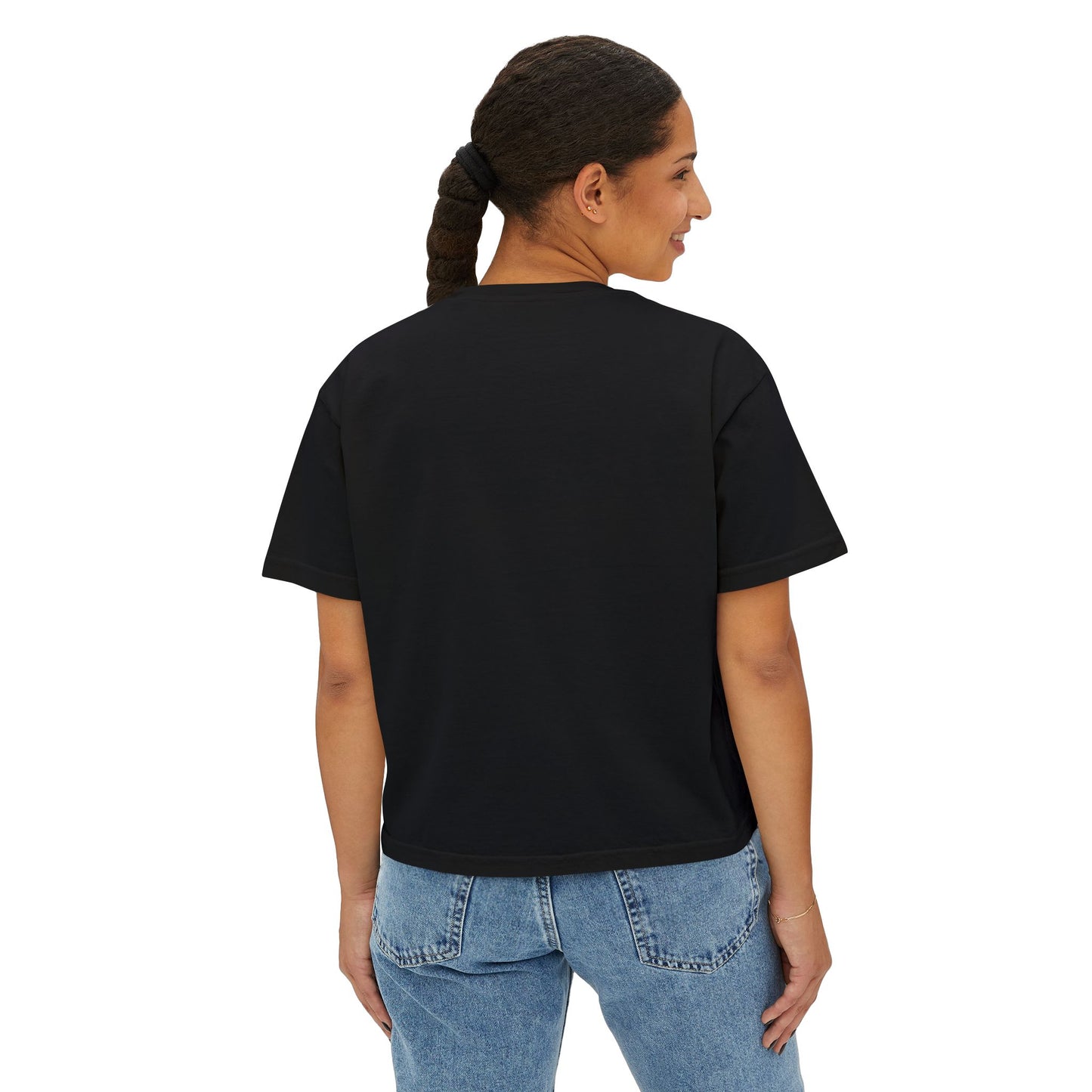 Boxy Tee — "Don't Forget: Social Call" Lip and Joint Graphic Cropped Shirt