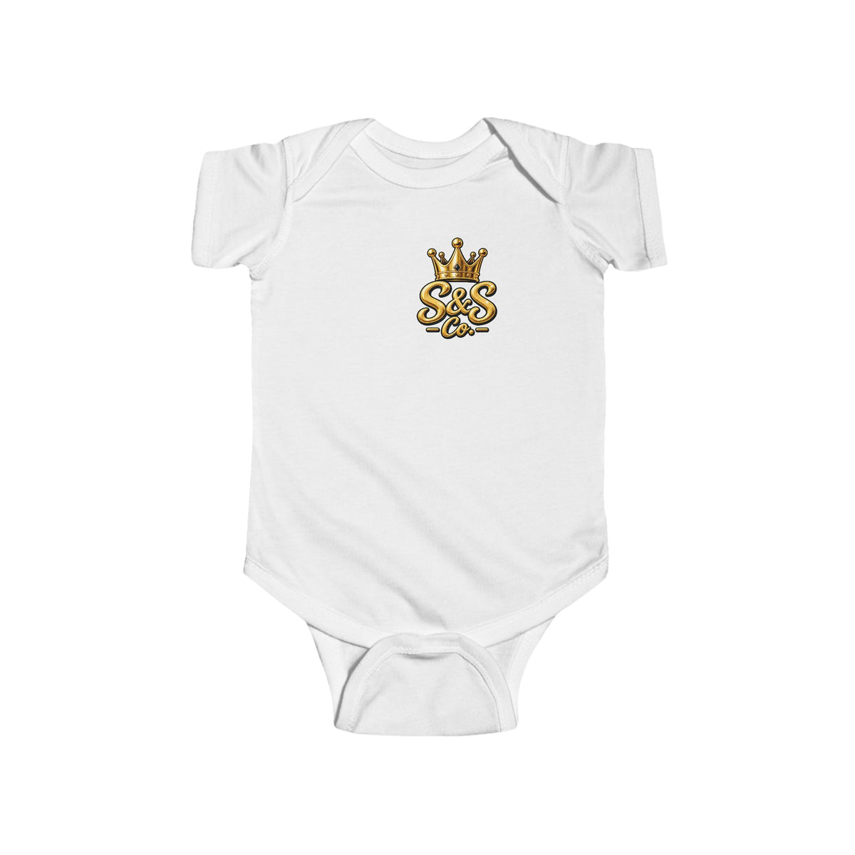 "Little Legend" Crowned Graphic – Newborn Infant Onesie