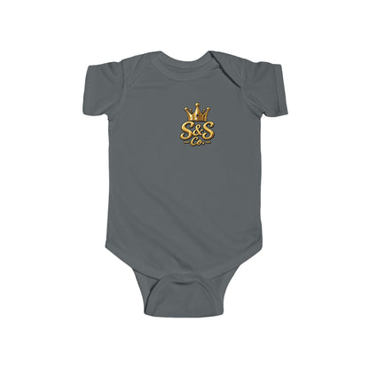 "Little Legend" Crowned Graphic – Newborn Infant Onesie