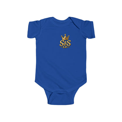 "Little Legend" Crowned Graphic – Newborn Infant Onesie