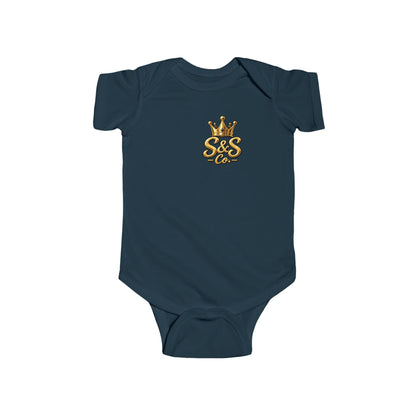"Little Legend" Crowned Graphic – Newborn Infant Onesie