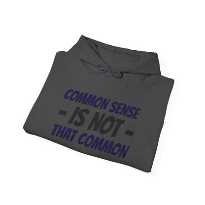 Common Sense Is Not That Common Hoodie – Funny Statement Pullover