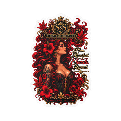 Kiss-Cut Vinyl Decal — Siren Cannabis collection with Logo