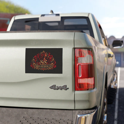 Car Magnet — Siren and Social Co. Logo Emblem (Red Siren Crest)