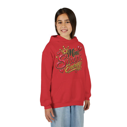 Youth Hoodie — "Mini Siren Energy" Graphic Pullover (Momma’s Mini Sirens)