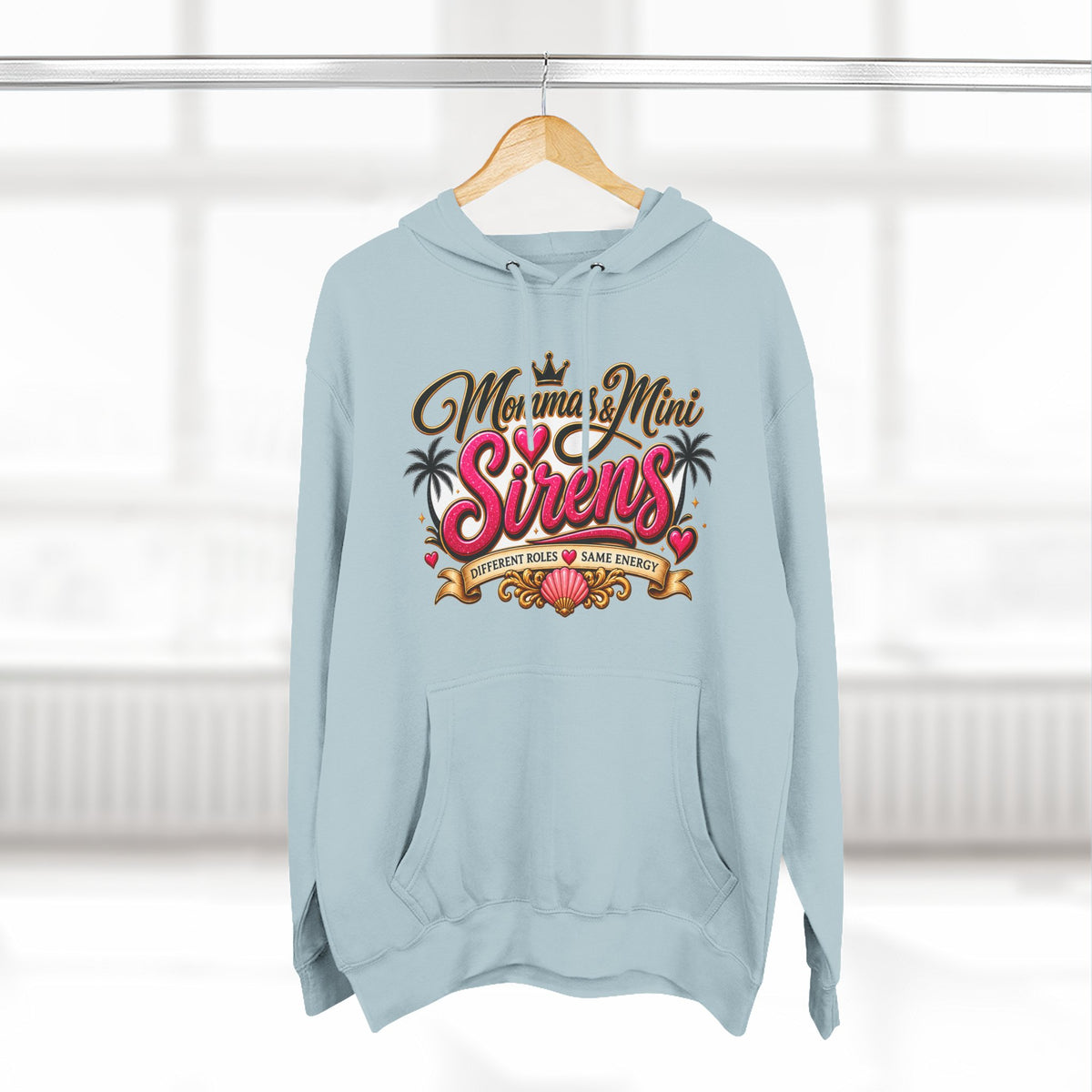 Mom and Mini Sirens Hoodie — Matching Mother-Daughter Graphic Pullover