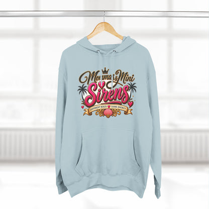 Mom and Mini Sirens Hoodie — Matching Mother-Daughter Graphic Pullover