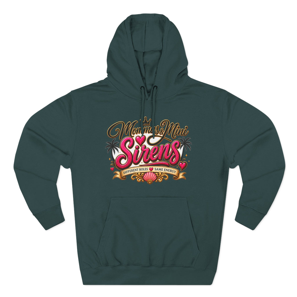 Mom and Mini Sirens Hoodie — Matching Mother-Daughter Graphic Pullover