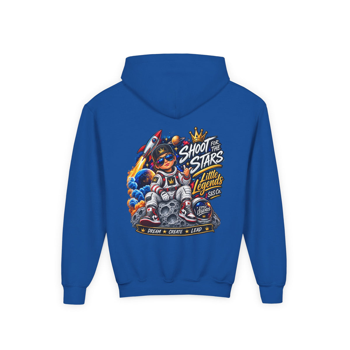 'Shoot for the Stars' Little Legends Graphic Hooded Sweatshirt