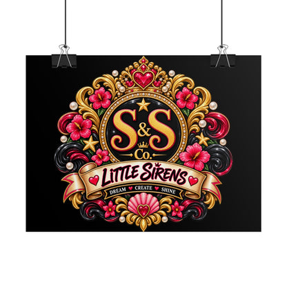 Rolled Poster — Little Sirens Decorative Crest Art Print