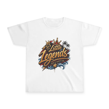 Little Legends Youth Tee — Retro Surf Crown Graphic Kids T-Shirt