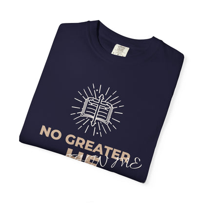 Prayer Scripture T-Shirt — "No Greater Is He Who Pray" Christian Faith Tee