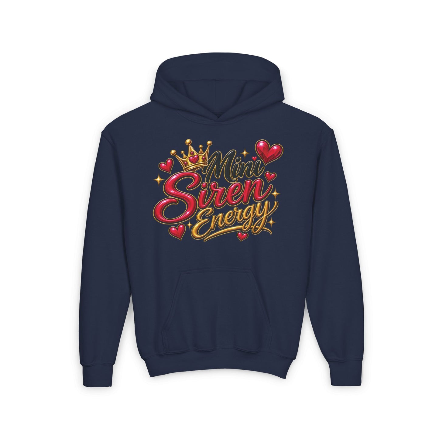 Youth Hoodie — "Mini Siren Energy" Graphic Pullover (Momma’s Mini Sirens)
