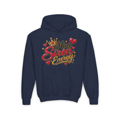 Youth Hoodie — "Mini Siren Energy" Graphic Pullover (Momma’s Mini Sirens)