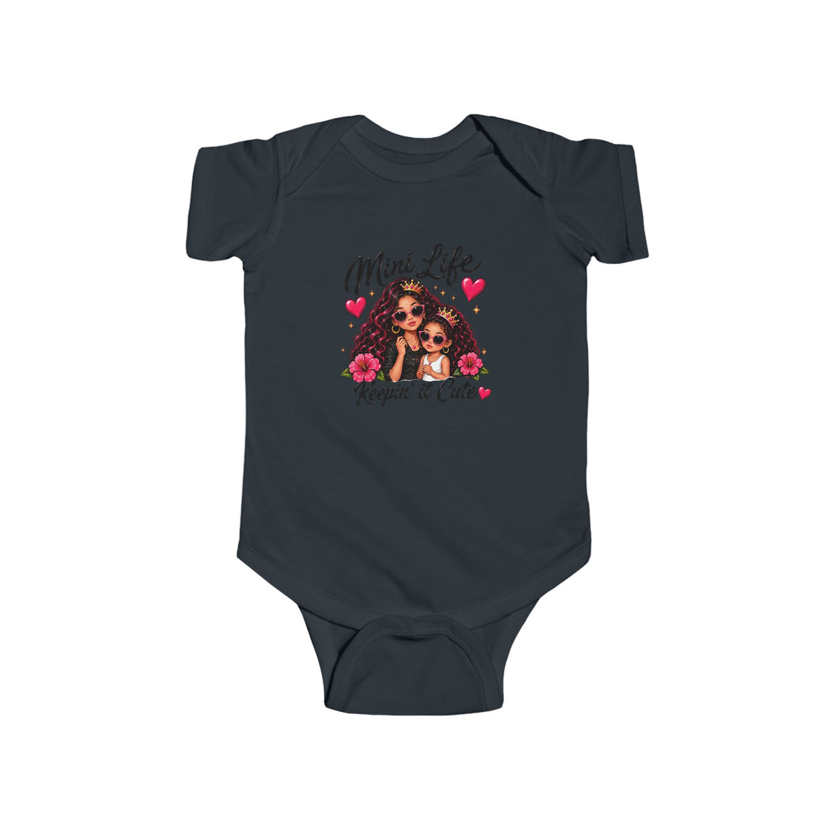 Mini Life Infant Bodysuit — "Keepin' It Cute" Graphic Baby Onesie