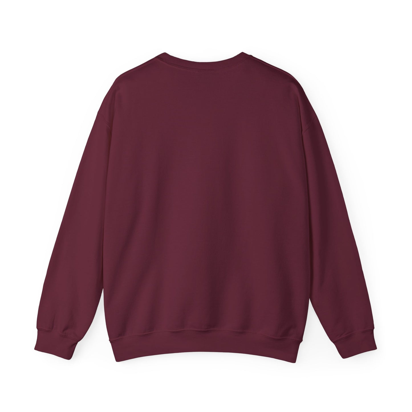 Crewneck Sweatshirt — "No Greater He Who" Inspirational Christian Quote