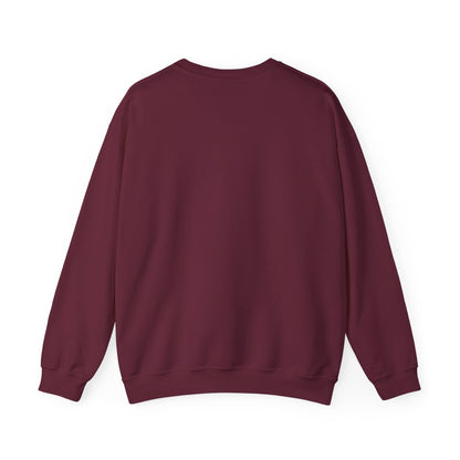 Crewneck Sweatshirt — "No Greater He Who" Inspirational Christian Quote