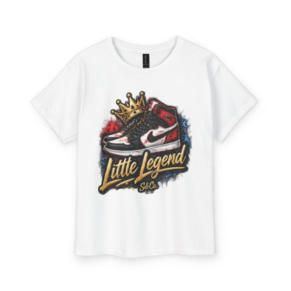 Little Legend Kids Tee – Crowned Sneaker Graphic Youth T-Shirt