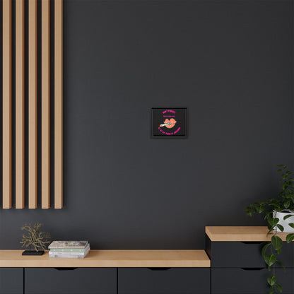 Framed Matte Canvas Print — 'Don't Forget: Pass It Around' Lip & Joint Wall Art