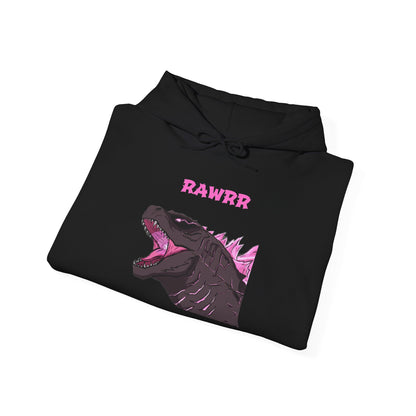 Godzilla Roar Hoodie — Retro Neon Kaiju Sweatshirt