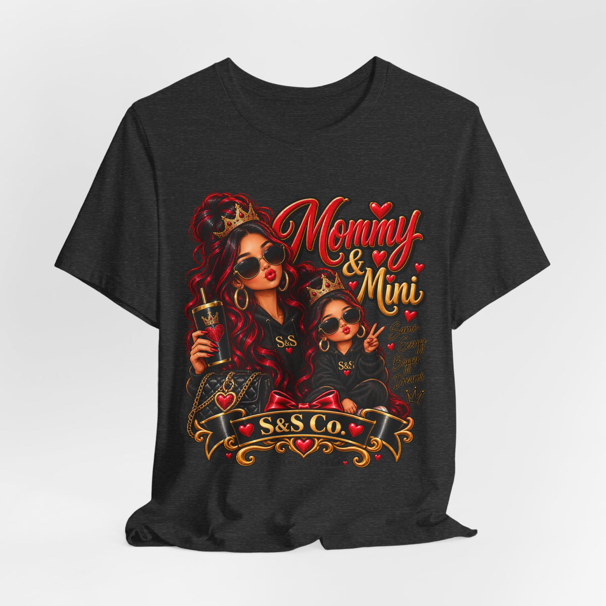 S&SCo Mommy & Mini red Graphic Tee — Matching Mother Daughter Shirt