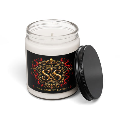 SirenandSocialCo Logo Candle