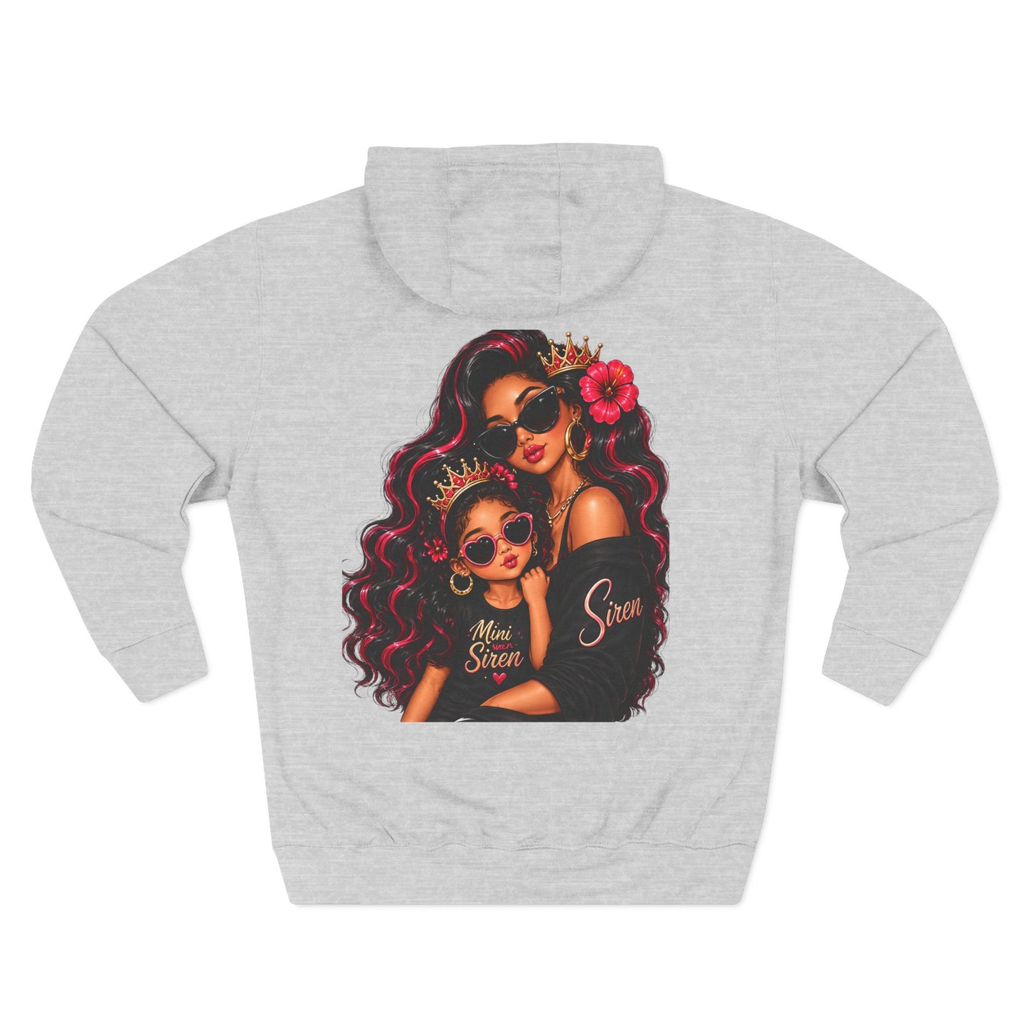 Mom and Mini Sirens Hoodie — Matching Mother-Daughter Graphic Pullover