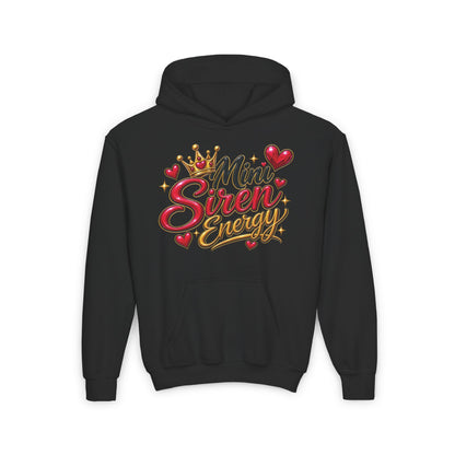 Youth Hoodie — "Mini Siren Energy" Graphic Pullover (Momma’s Mini Sirens)