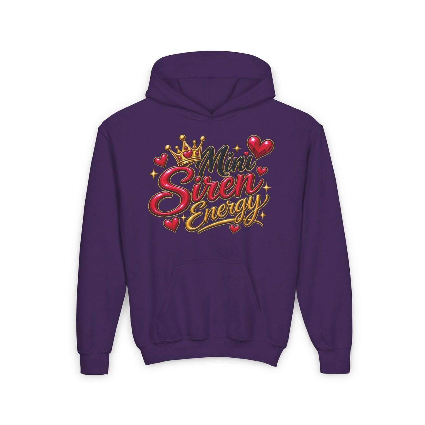 Youth Hoodie — "Mini Siren Energy" Graphic Pullover (Momma’s Mini Sirens)